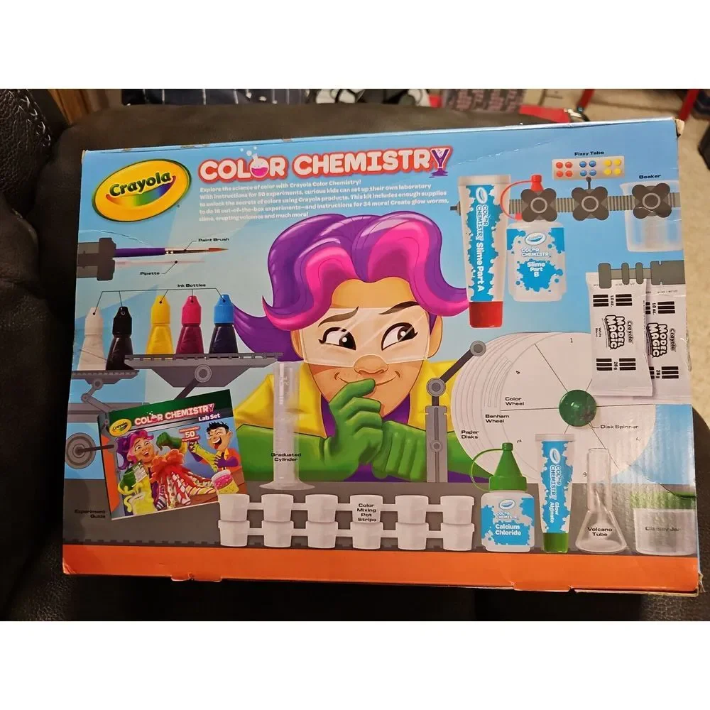 Crayola Color Chemistry Lab‎ Set Instructions For 50 Experiments NIOB